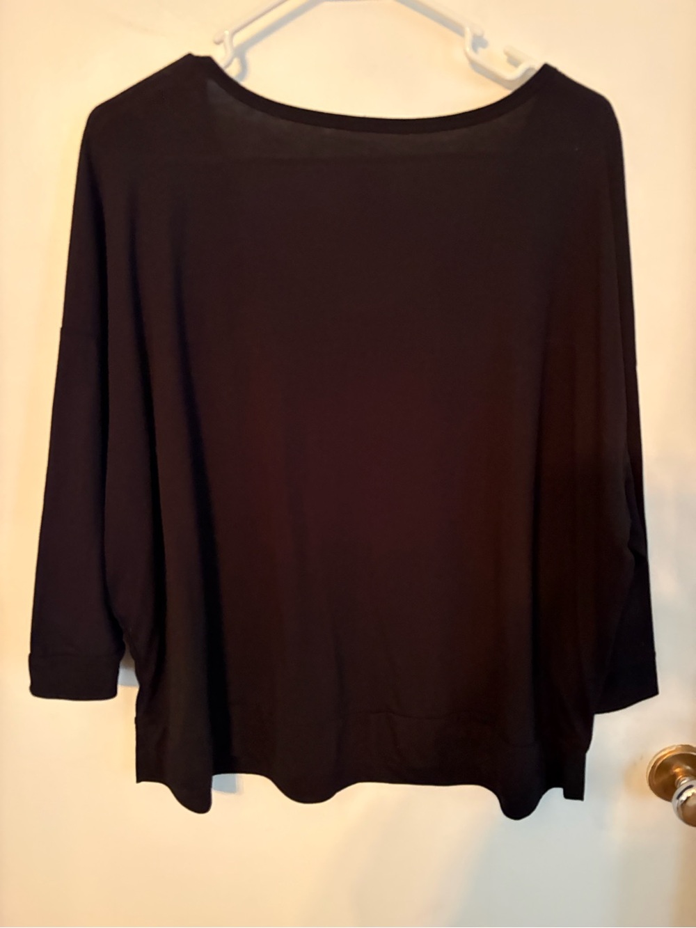 Classic V-Neck Black Women’s Top - Picture 4 of 4